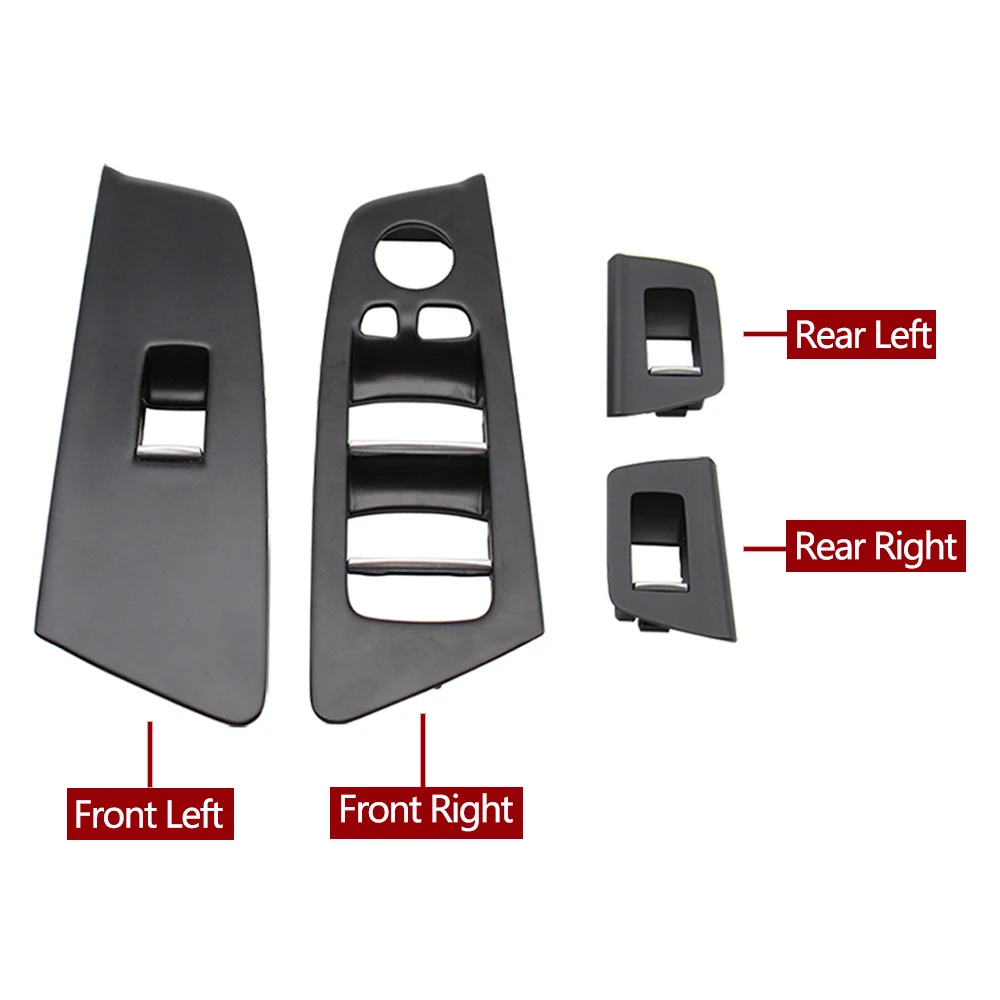 RHD Car Interior Door Window Switch Lifter Cover Panel Trim For BMW 5 Series G30 G31 F90 2017-2020 525 528 530 540