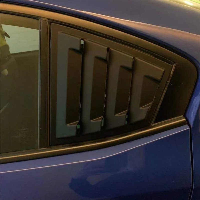 

Matte Black Rear Side Vent Quarter Window Louver Shutter Cover Trim Replacement Accessories For Subaru WRX /WRX STI 2015-2021-AB