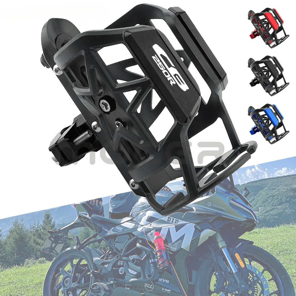 

For HONDA CB250R CB 250R Motorcycle Supplies CNC Drink Stand Water Bottle Cage Cup Holder Objects Accessory Universal Mount Part
