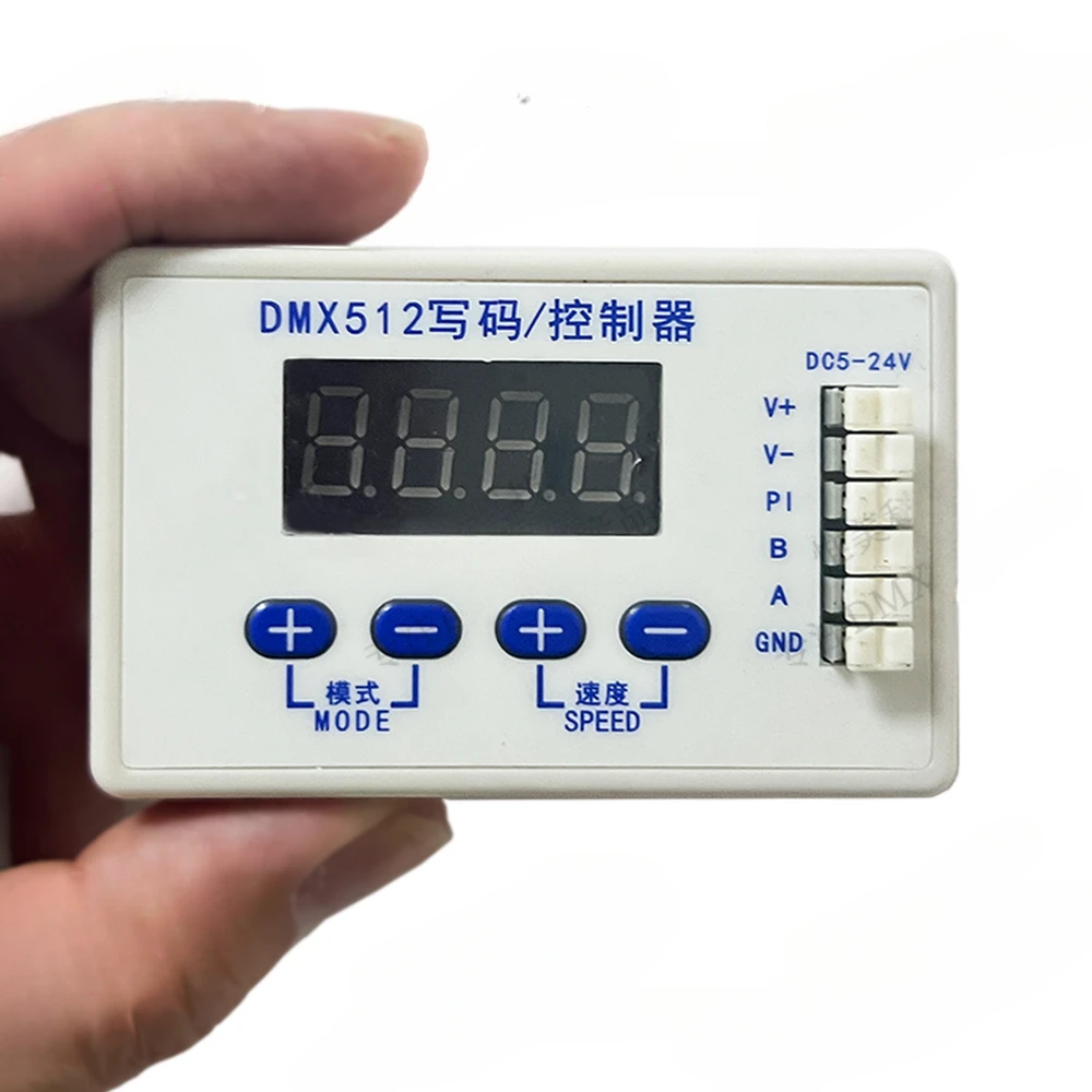 DMX512 Mini Address Writer UCS/SM/TM One-Click Multi-Channel Coding Test, Sample Feeding Controller