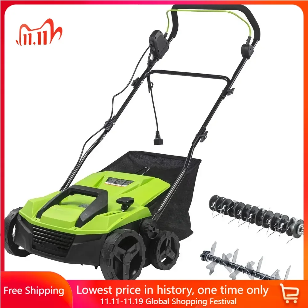 Lawn Mower, 13 Amp 14-Inch Corded Dethatcher / Scarifier, DT13B00, Lawn Mower