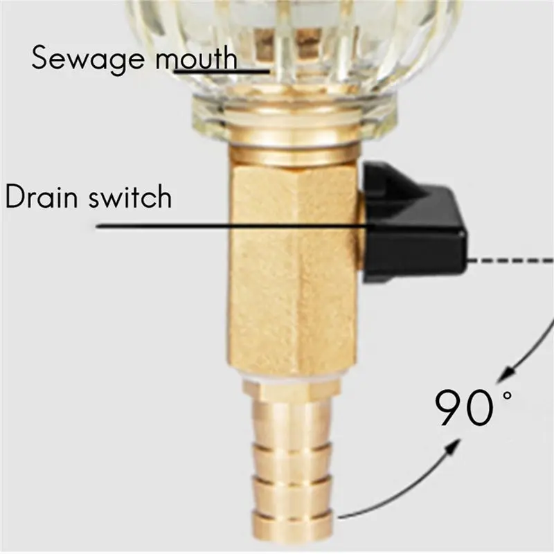 AB33-2X Spin Down Sediment Filter Reusable Whole House Sediment Water Pre Filter 40-60 Micrometre Whole House Water Filter