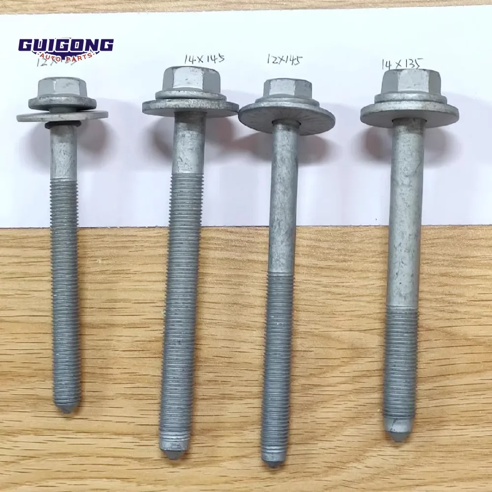 GUIGONG 1pcs Genuine Rear Axle Bridge Screws M14*115, M12*110, M12*100 for Volkswagen Audi Car Accessories