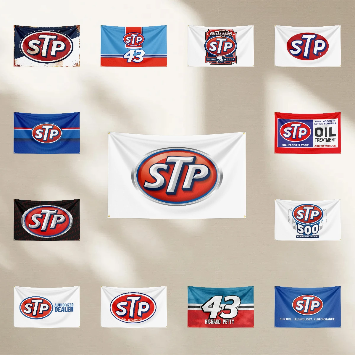 S-S-T-P Fuel Flag For Oil Station Garage Tuning Workshop studio double stitched fan collection event backdrop