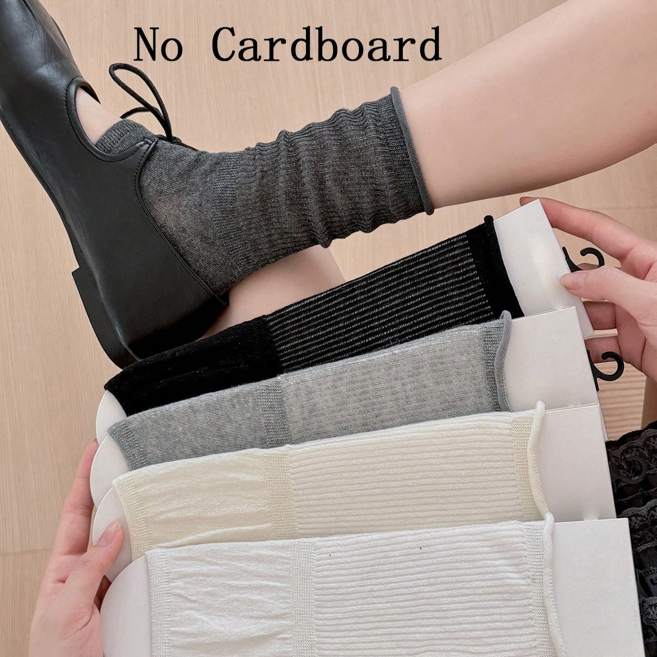 Women Socks Cotton New Fashion Thin Spring Summer Leg Warmers For Girls School Style Solid Color Daily Korean Style Short Socks