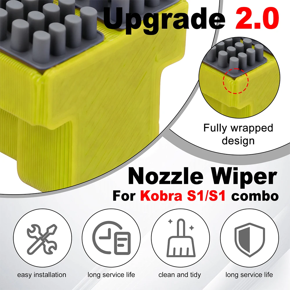 Silikonbürste für Anycubic Kobra S1 Combo Hotend Düse, verbessertes Düsenwischer-Reinigungswerkzeug für Kobra S1C Reinigungszubehör – Detail 5