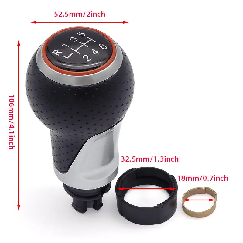 Car Gearbox Shift Knob shift Head For Audi Skoda VW A3 A4 B6 B7 b8 A6 S4 B8 8K A5 8T Q5 8R Passat Golf Transmission Parts 12MM
