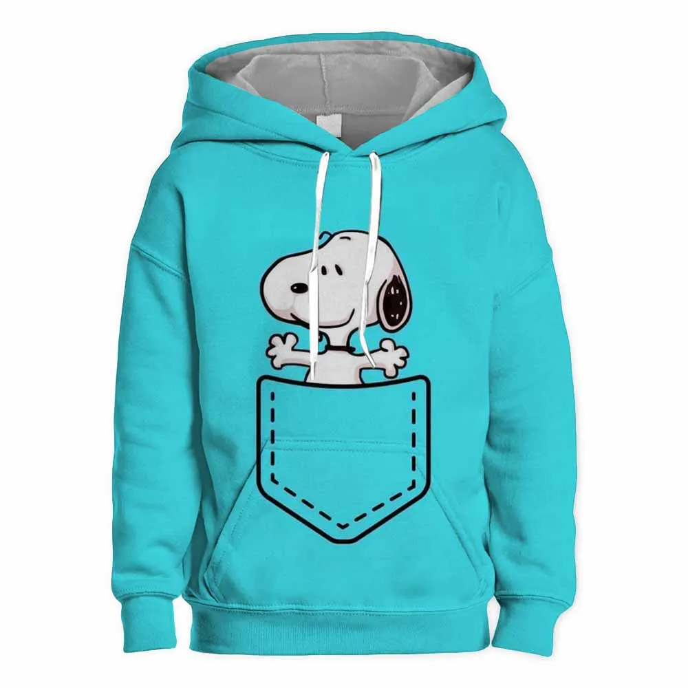 Boys and girls fall new fashion Snoopy cartoon cartoon children\'s pullover printed children\'s hoodie baby sweatshirt clothes