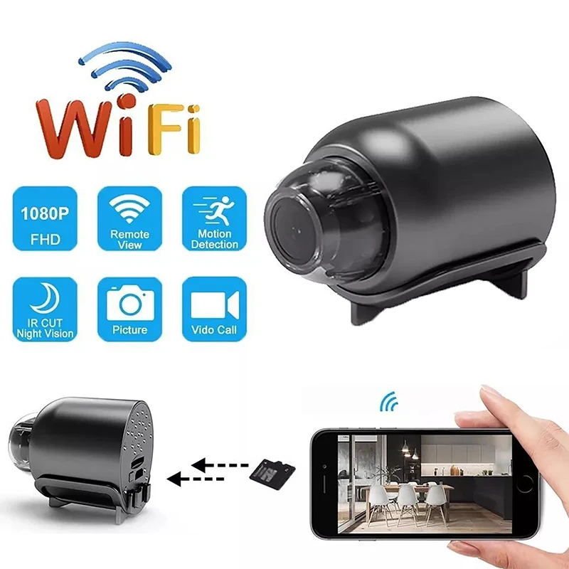 2025 Night Vision HD Mini WiFi 1080P Camera Indoor Safety Security Surveillance Baby Monitor Cam Web Audio Home Video Recorder