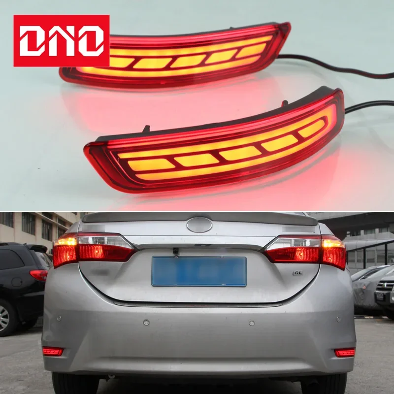 

Car LED Rear Bumper Lamps For Toyota Corolla 2014 - 2018 Brake Light Turn Signal Backup Reflector Lamp Taillights Car Fog lamp