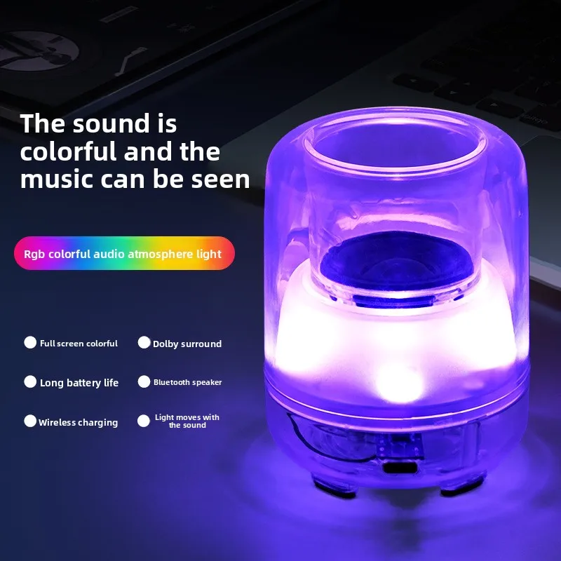 

Перезаряжаемая настольная лампа с Bluetooth-динамиком, красочная декоративная лампа для бара, кафе, ресторана