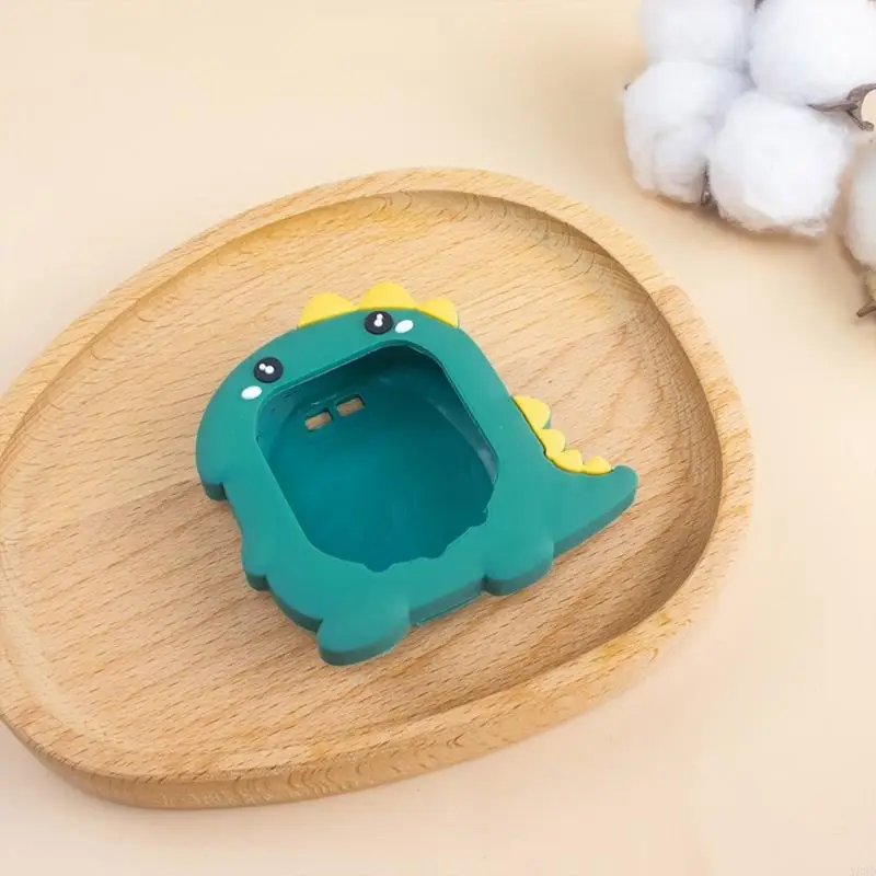 Y88D เคสซิลิโคนป้องกันเต็มรูปแบบ 360 องศาสำหรับอุปกรณ์เกมสัตว์เลี้ยงอิเล็กทรอนิกส์ที่มีพื้นผิวสัมผัสที่นุ่มนวลและธีมไดโนเสาร์
