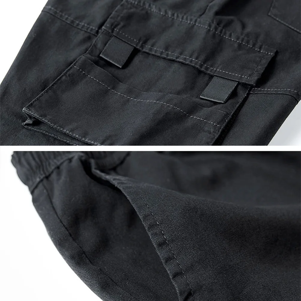 

Summer Black 5xl Pure Cotton Work Shorts Breathable Comfortable Adjustable Drawstring Perfect for Sports Leisure Trunks Man