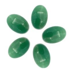 1pc Green Aventurine Cabochon CAB Beads Natural Stone for DIY Women Jewelry Making Ring Necklace Accessories 20x30 MM NO Hole