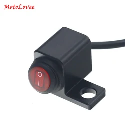 MotoLovee CNC Motorcycle Switches Waterproof ON Off ON Switch Handlebar Control Switch for Headlight High Low Beam Fog Light