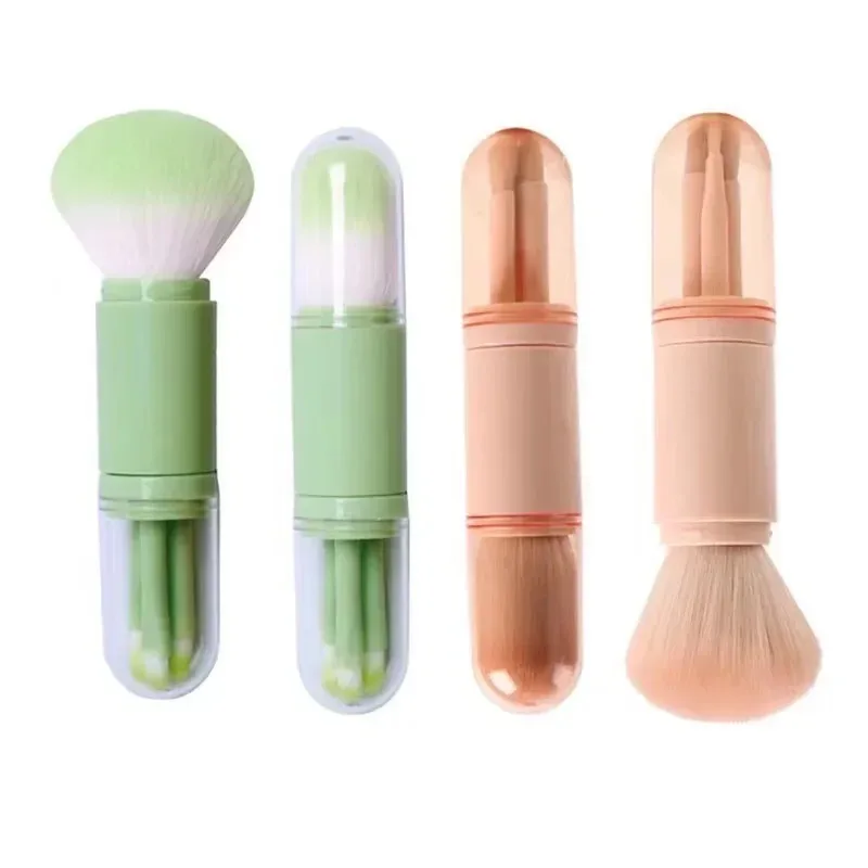 4-in-1 Make-up-Pinsel Beauty Tool Mini-Augenpinsel Hautton einziehbarer Make-up-Pinsel Tragbarer Make-up-Pinsel