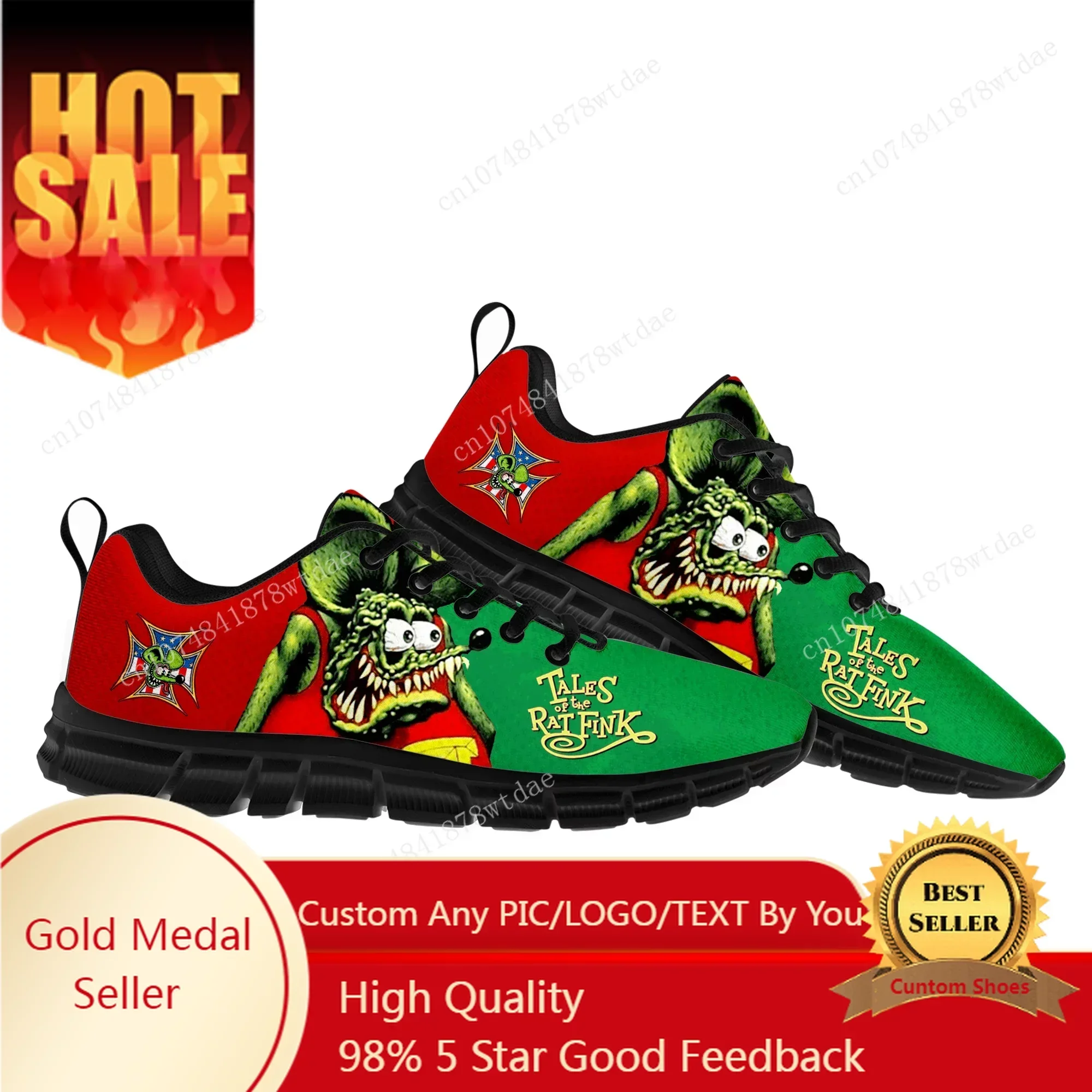 

Tales Of The Rat Fink Sports Shoes Mens Womens Teenager Kids Children Sneakers High Quality Anime Manga Sneaker Custom Shoe