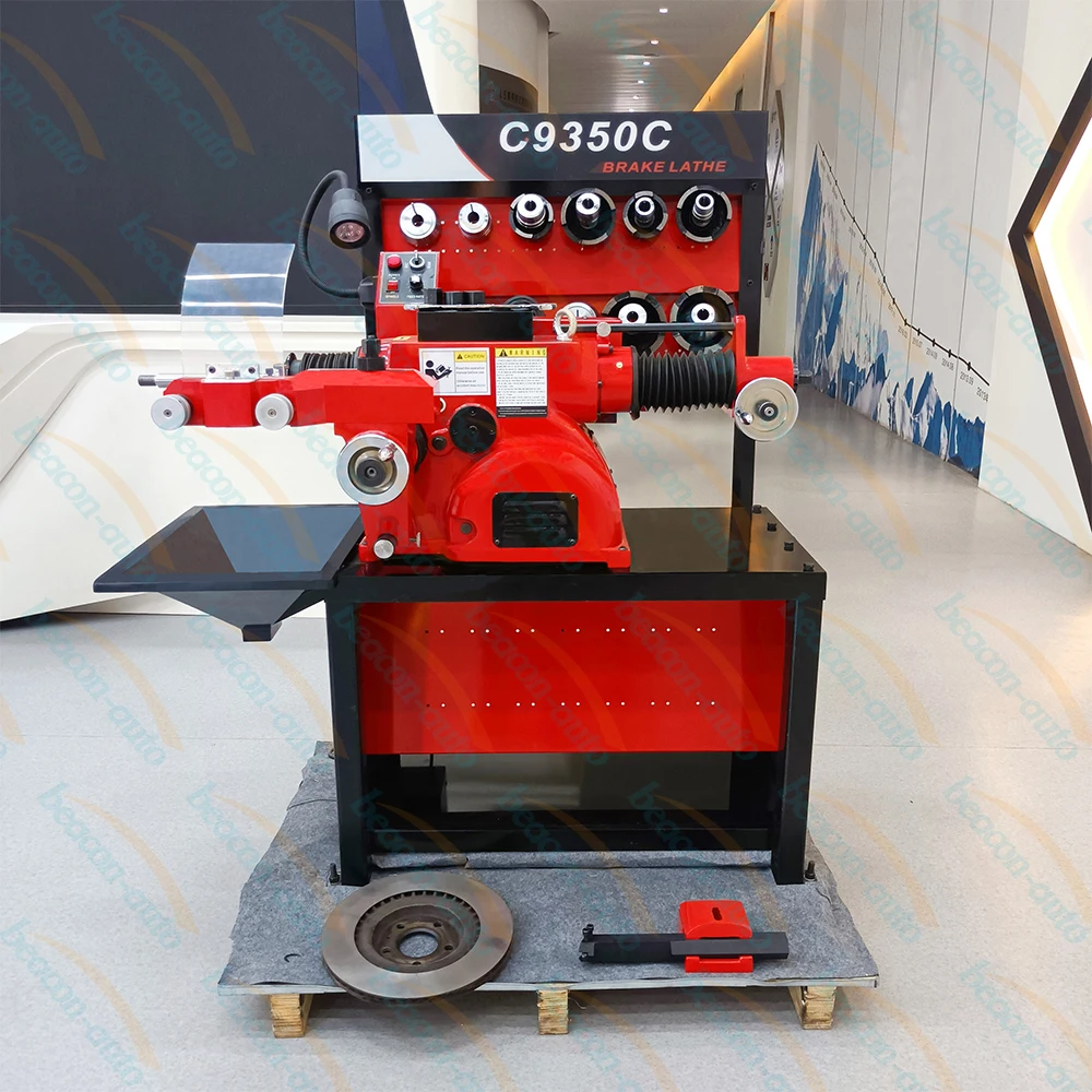 【HOT】Auto C9350C on Car Brake Disc and Drum Lathe Grinding Machine Skimming Machine
