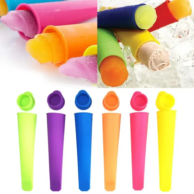 1PCS Silicone Ice Cream Mould Ice-cream Make Mold Pop Mold Lolly Pole Food-grade Silicone Handheld Popsicle Mould Dropshipping