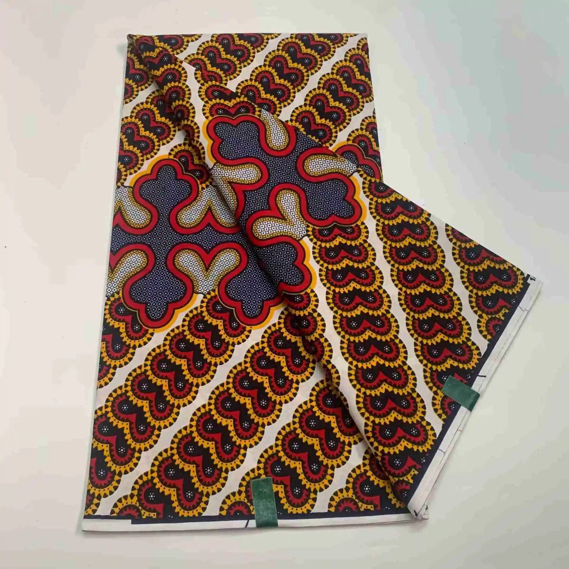 Imagem -04 - Verdadeiro Cera 100 Algodão Tecido de Cera Africano Nigeriano Ankara Bloco Imprime Tecido Batik Garantido Verdadeiro Original Cera Pagne