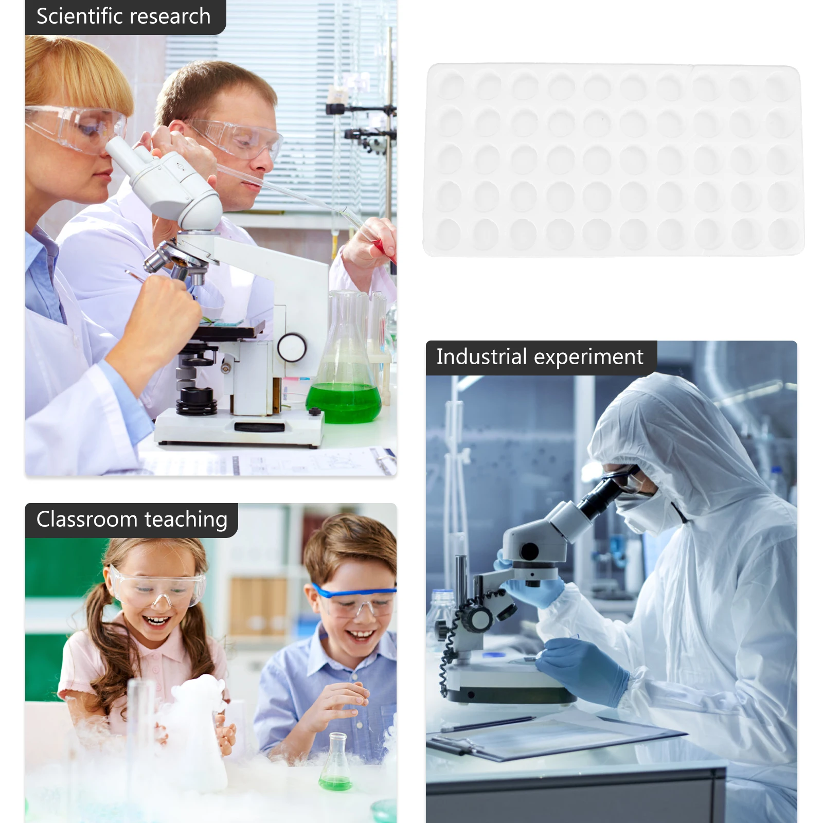

Test Tube Tray Storage Box Microcentrifuge Racks Tubes Holder Organizer Laboratory Display Testing