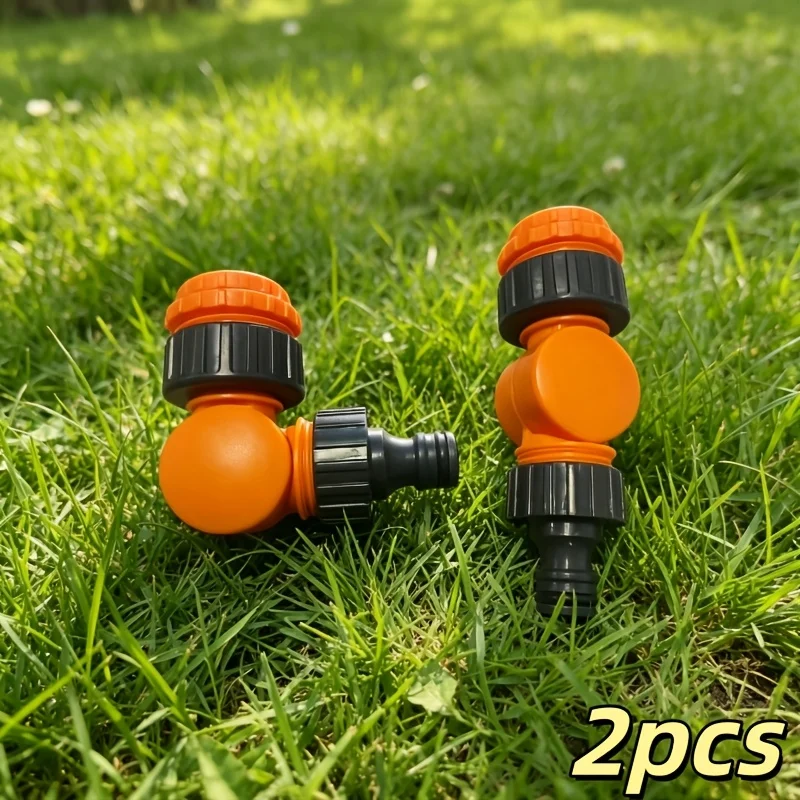 2Pcs 360 Degree Swivel Tap Connector Anti-Tangle Water Hose Adapter Universal Rotating Fitting For Garden Watering Car Washing