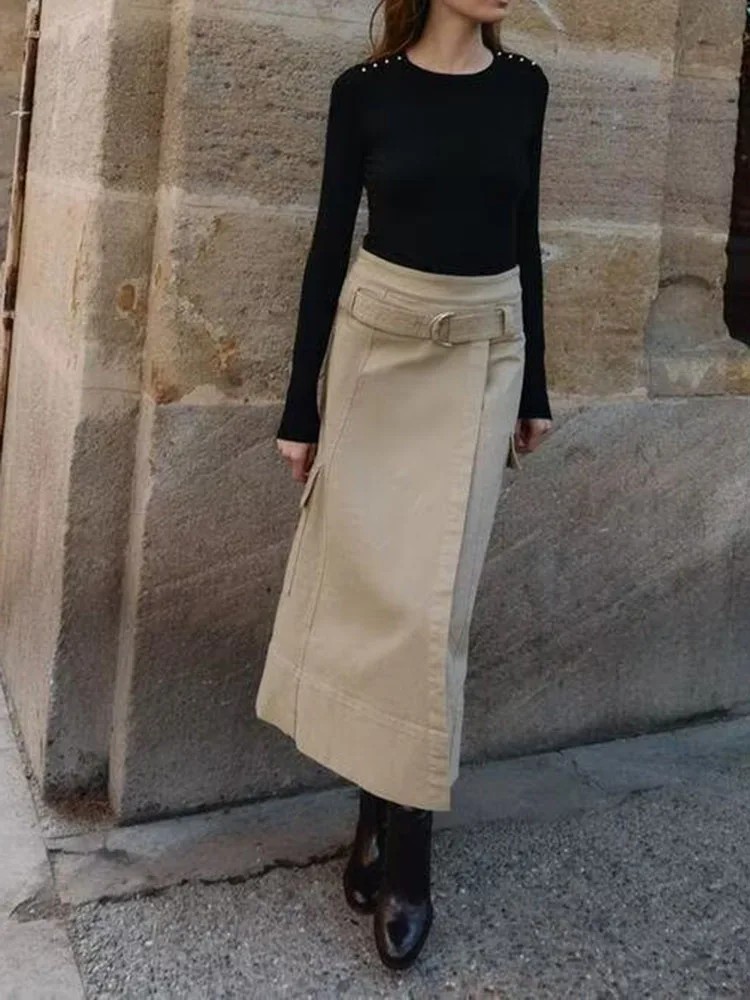 High-End Knitted Sweater with Flat Needle Buttons New Arrival for Women Winter Faion Slim Fit Long Sve round Ne Pullover