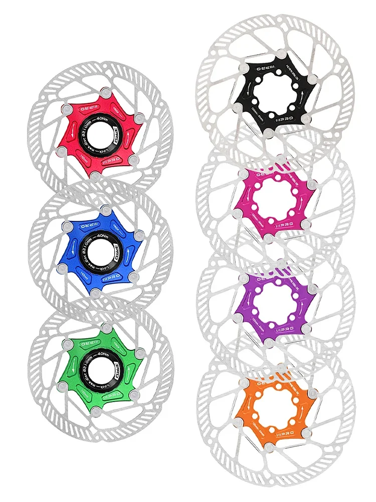 AliExpress NONE IIIPRO Ultralight 6-Bolt Bike Disc Brake Rotor 140/160mm Floating Design for MTB & Road Bikes