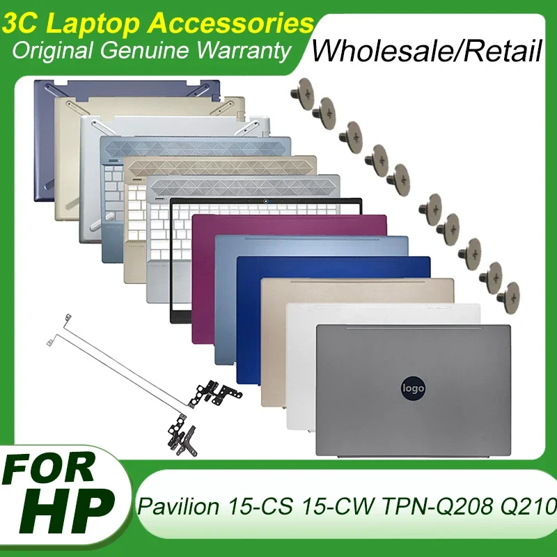 

NEW for HP Pavilion 15-CW 15-CS TPN-Q208 TPN-Q210 LCD Back Cover Front Bezel Hinges Palmrest Bottom Case Top Shell L28379-001