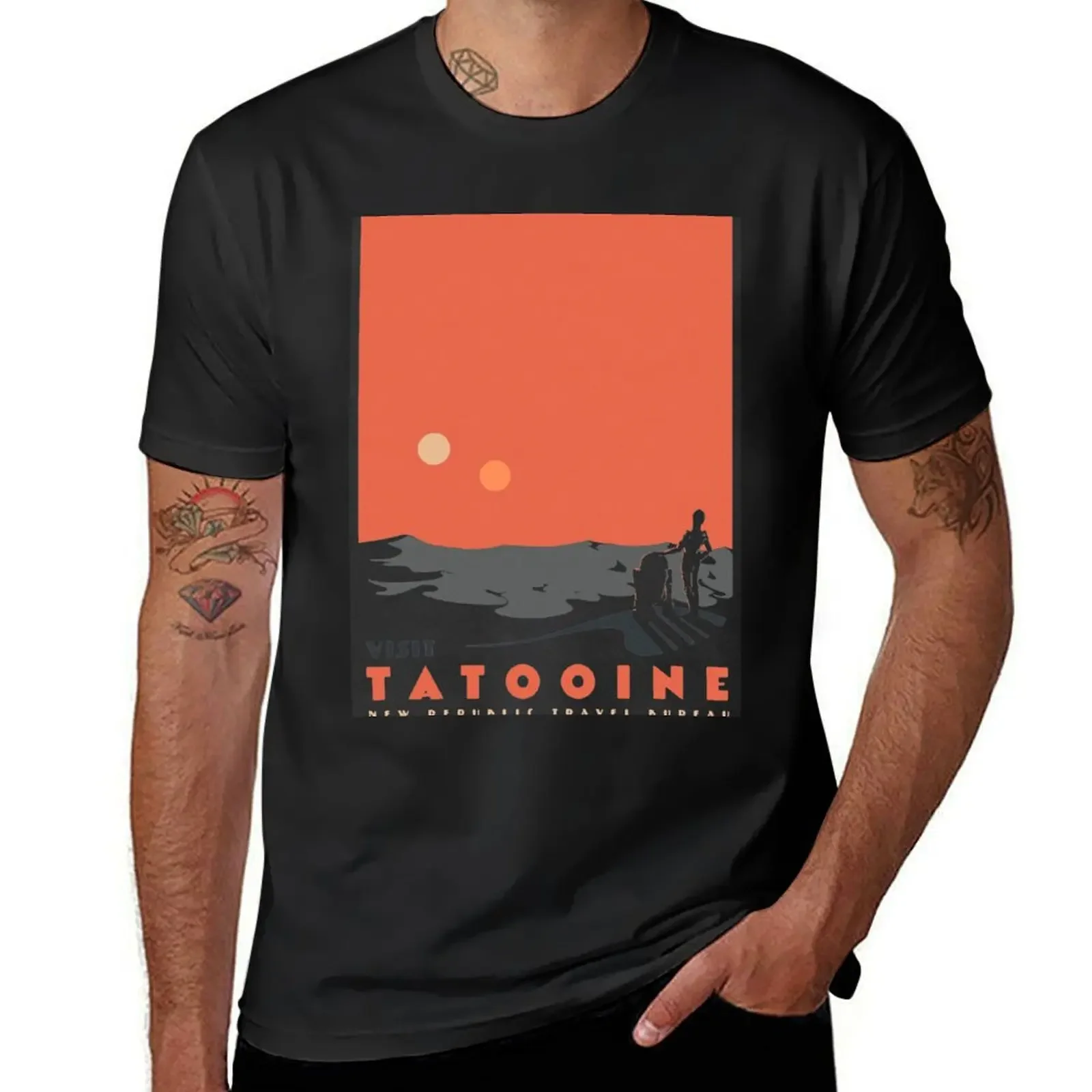 visit tatooine T-Shirt cheap stuff oversized graphic tee blanks graphics mens cotton t shirts