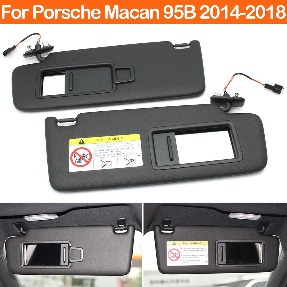

LHD 95B 95B-2 Car Left Right Front Sunshade Panel Sunvisor Sun Shade Blind Cover For Porsche Macan 2014-2024 95B857551 95B857552