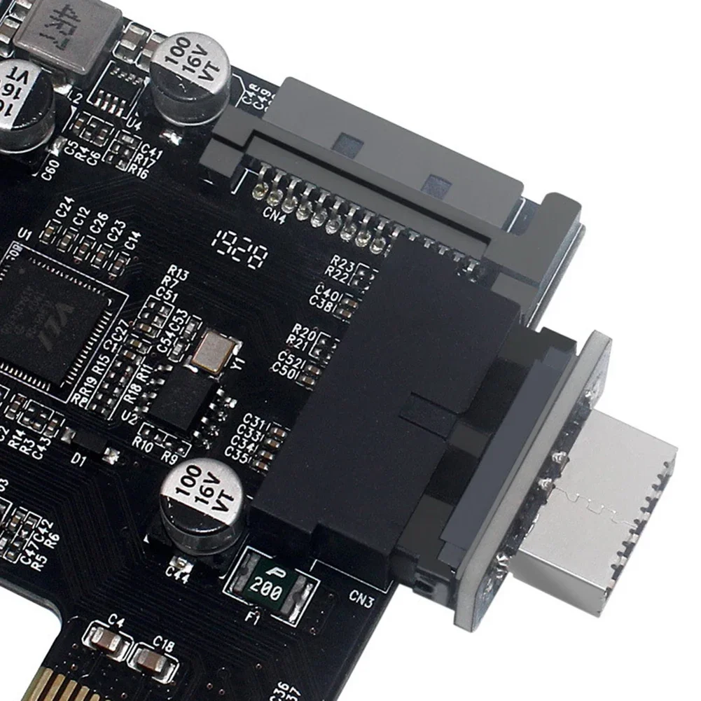 2PCS/Lot USB3.0 19PIN/20PIN To Type-E 90 Degree Adapter Chassis Front Type E 10Gbps Plug-In Port for Computer Motherboard