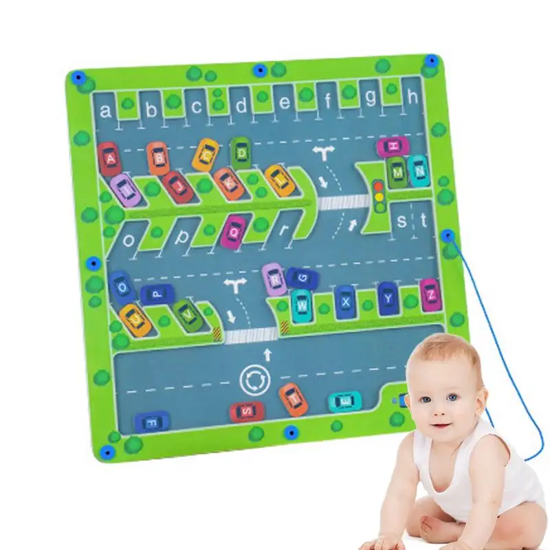 

Magnetic Alphabet Maze Funny Wooden Sensory Alphabet Maze Toys Kid Montessori Toys For Boys Girls Kids Children Toddler For Home