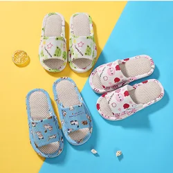 Kids Home Slippers Indoor Floor Soft Children Summer Slipper Lightweight Boy Girl Bedroom Shoes Open Toe Flip Flops