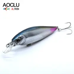 AOCLU-Floating Minnow Hard Bait Jerkbait Wobbler Flap Slap Fishing Lure Rattle Easy Cast Rattle, 105mm, 16.7g, Diving Depth 0.8M