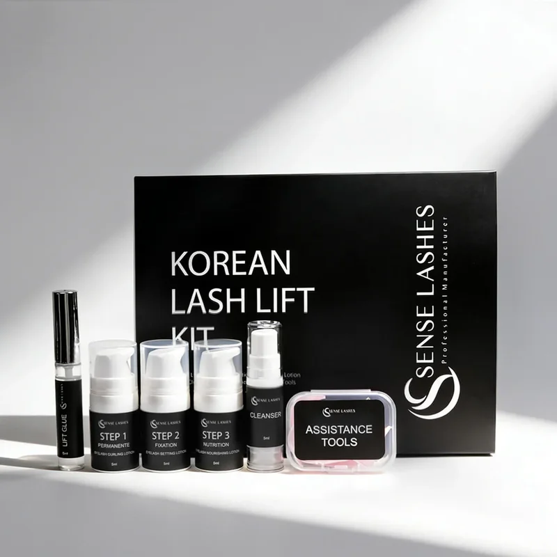 

Набор для ламинирования ресниц SENSE LASHES Korean Lash Lift Pro Kit: профессиональный набор для завивки ресниц для салонов и домашнего использования, подтяжка ресниц, стойкость 6-8 недель