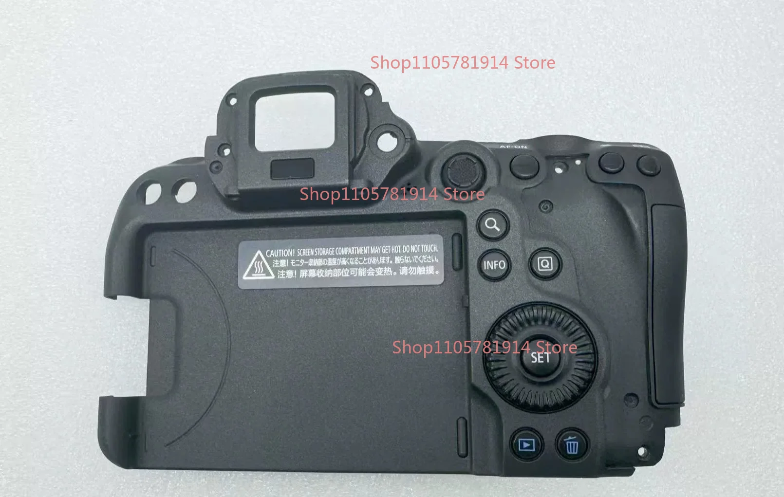 For Canon EOS R6 Original Back Case Back Cover Assembly with Keypad Cable Slot Cover Navigation Key SET Turntable