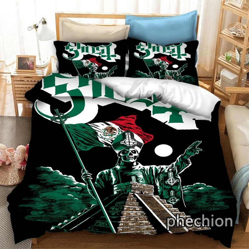 Phechion Ghost Band 3D Print Bedding Set Duvet Covers Pillowcases One Piece Comforter Bedding Sets Bedclothes Bed K548