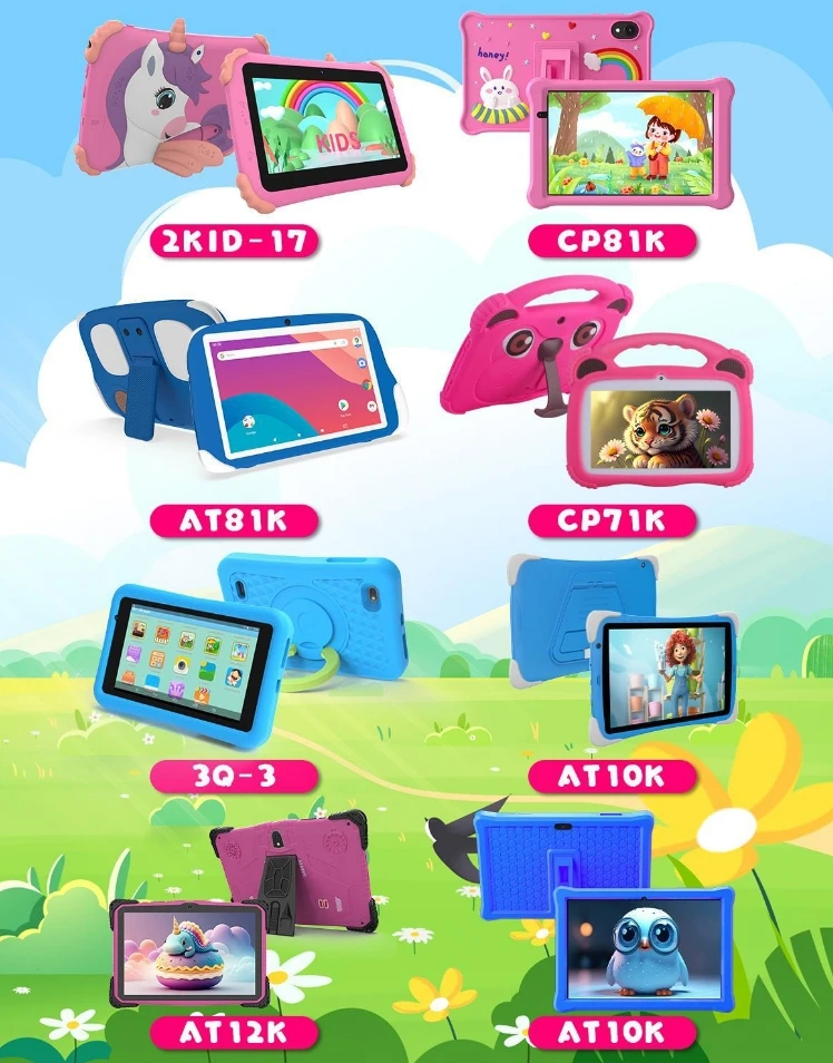 2025 Authentic 7-Inch 8-Inch Para Children's Education Kids' Tablet Learning Children's Tablet with Sim Card Slot 2Gb+32Gb