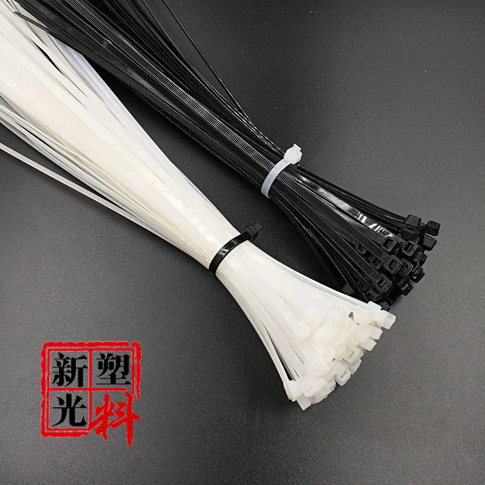 Lazo de nailon de plástico resistente a altas temperaturas, hebilla de encuadernación de alambre, 15cm-30cm/Cm, 100 Uds.