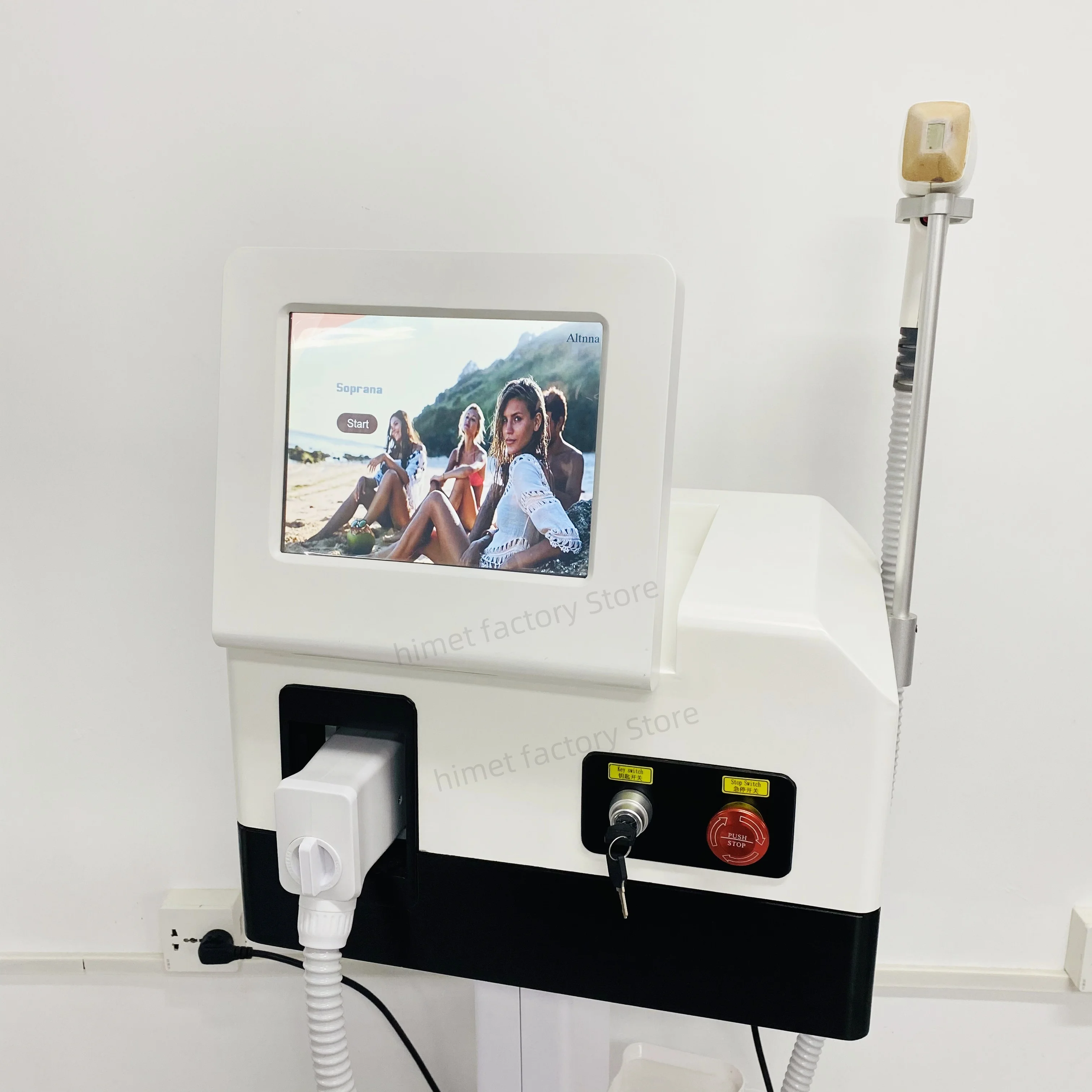 プラチナアイスレーザー脱毛機,755 W,808, 1064,3500,有効,工場価格