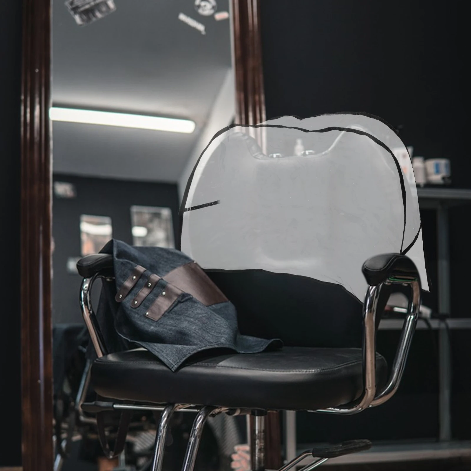 

Waterproof Salon 51X40X12Cm Clear Hairdressing Protector For Spa Barber Easy Clean Dye Stain Damage Prevention Pvc Back Cover