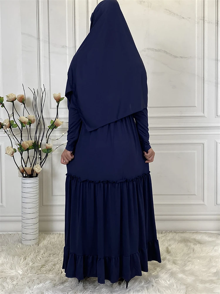 Ramadan Eid Khimar Abaya Damen Dubai Islam Frauen Muslim Hijab Modest Kleider Kebaya Kaftan Robe Musulmane Kaftan Marocain Femme