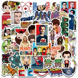 50PCS The Big Bang Theory Stickers Cartoon TV Show Decals For Laptop Luggage Phone Case Fridge Waterproof Graffiti Stickers