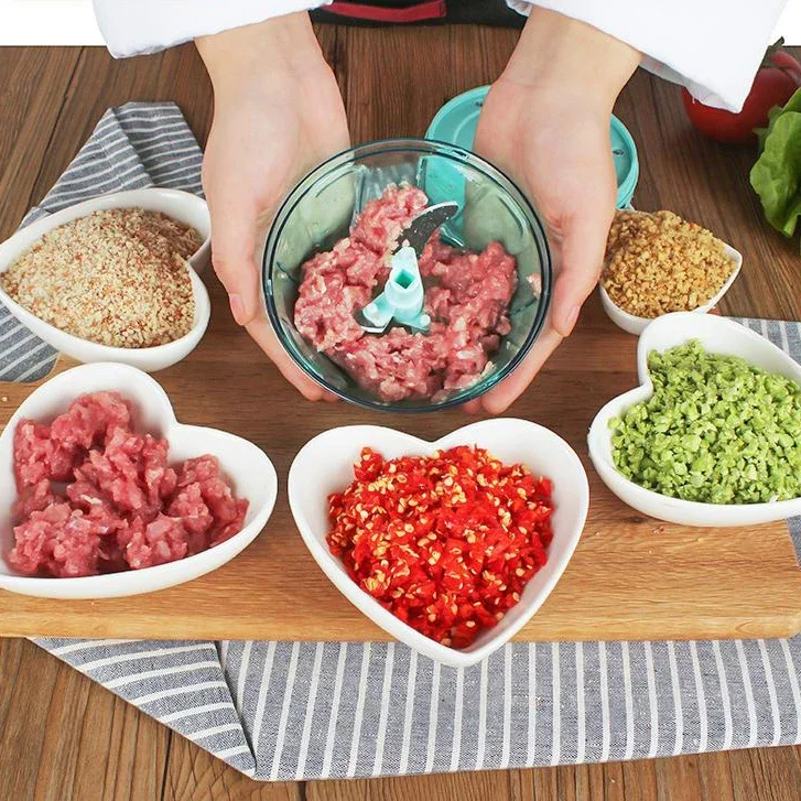 Multifunction  Household Food Processor Salad Crusher Manual Meat Machine Crusher Chopper Shredder Kitchen Tools