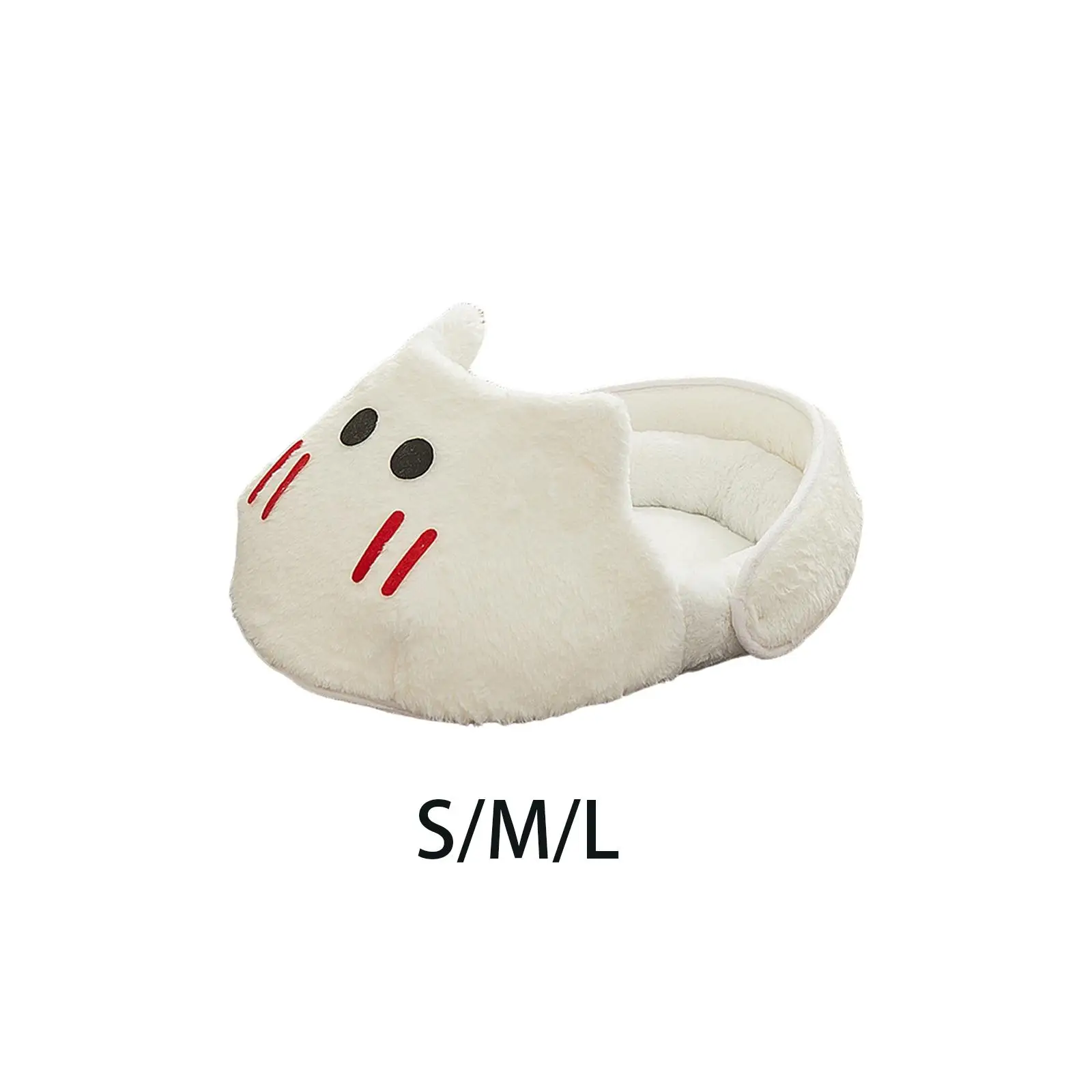 Cat Slipper Bed Mat Pet Cushion Winter Warm Comfortable Cute Kitten Bed Four Seasons Cat Nest Winter Warm Cat Bed Cat House