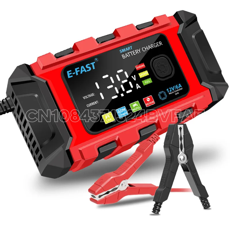 E-FAST Lead Acid Lithium Iron Battery Charger 12V Automotive Battery Charger Motorcycle Battery Charger