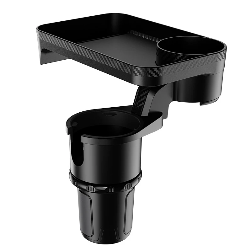 Adaptador expansor de soporte de taza para coche 2 en 1, organizador de montaje de taza Dual, Base ajustable giratoria de 360 °, soporte para taza de agua y bebida