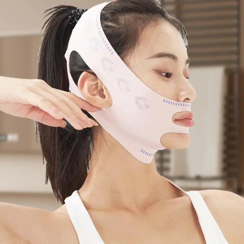 Face Slimming Strap Elastic Face Lift Tape Face Shaper Comfortable Face Slimming Device Face Fat Reducer For All Skin Types