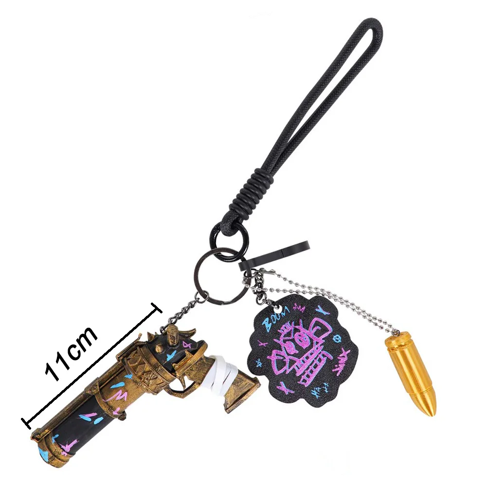 2024 jogo lol tv 2 cosplay arcano jinx preto ouro chaveiro roleplay halloween festa carnaval role play prop outfits accessorie